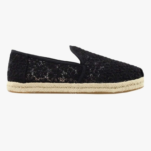 Toms Black Espadrilles Slip-On Shoes - Picture 3 of 7
